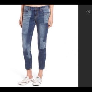 BP jeans 29 straight leg dark and light denim